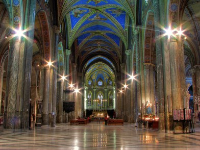 Interior de Santa Maria sopra Minerva / Foto: Luis Barrionuevo