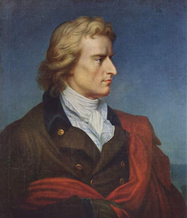 Friedrich Schiller retratado por Gerhard von Kügelgen / Fuente: Wikipedia