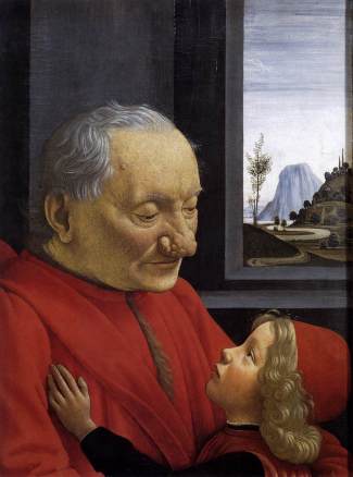 Domenico Ghirlandaio, Ayo y nieto, ca.1490, Louvre.